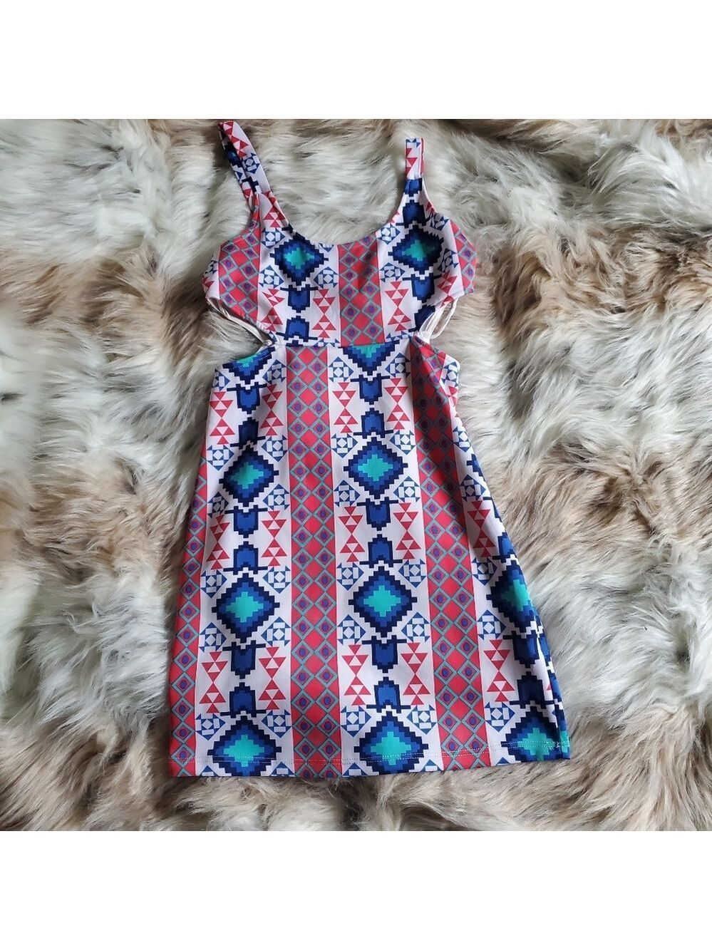 Geometric Print Dress